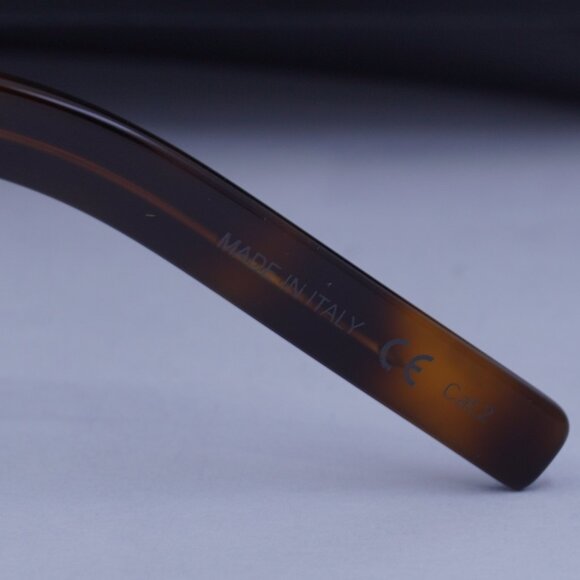 Saint Laurent SL432 SLIM 002 Aviator Sunglasses - Havana/Green - Picture 9 of 10